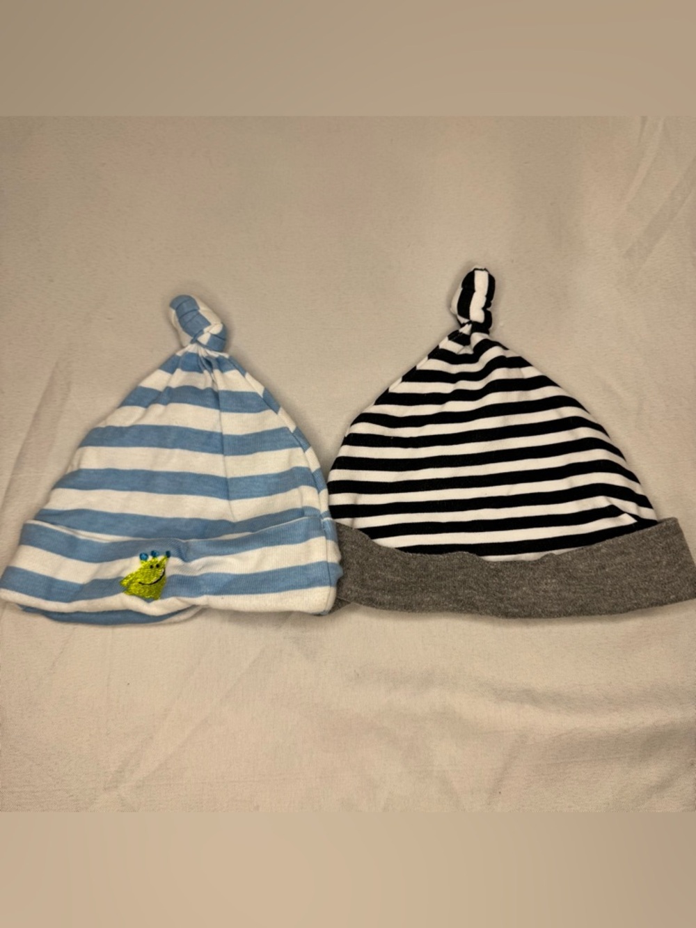 Striped Knot Baby Hats